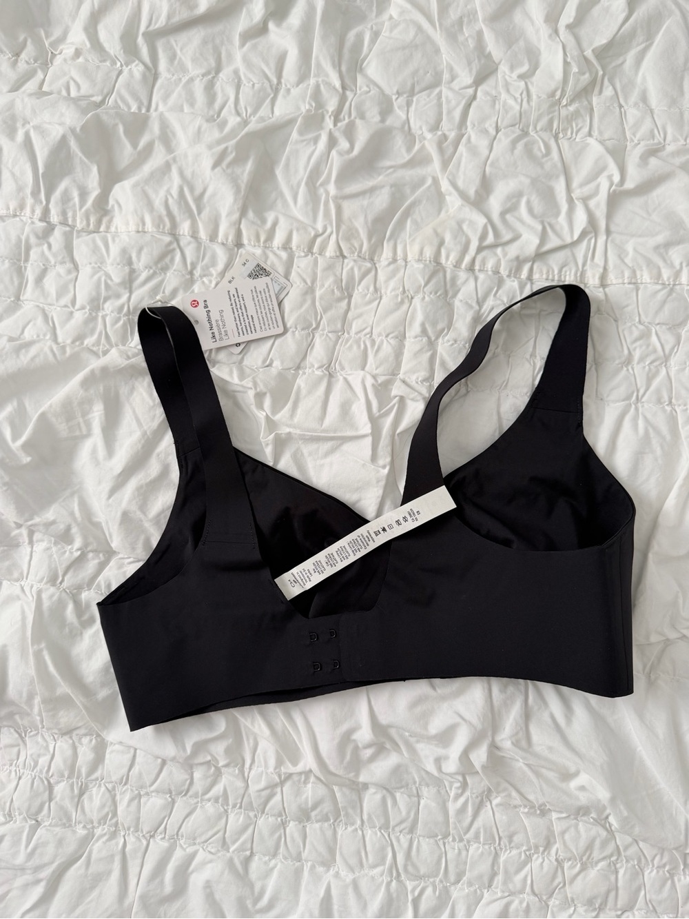lululemon athletica Black Seamless Light-Support Bralette NWT 34C - Picture 2 of 2
